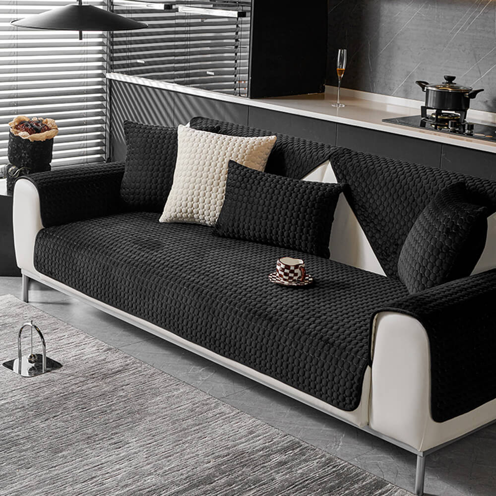 Cubierta de sofá sin deslizamiento transpirable para la humedad del gamuza acolchada