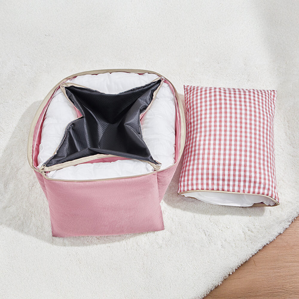 Elegante Backrested Backorst Lavable Dog & Cat Bed