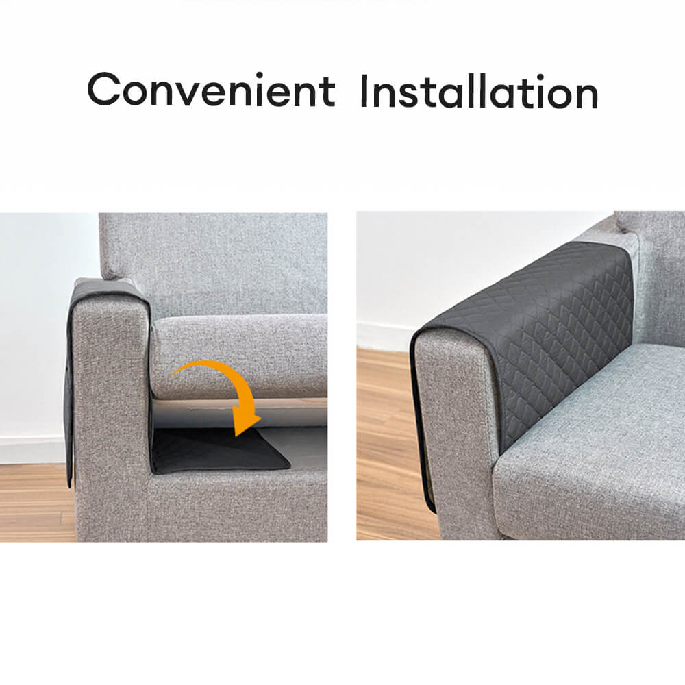 Conjunto de cubierta de protector de sofá sin deslizamiento suave y peludo