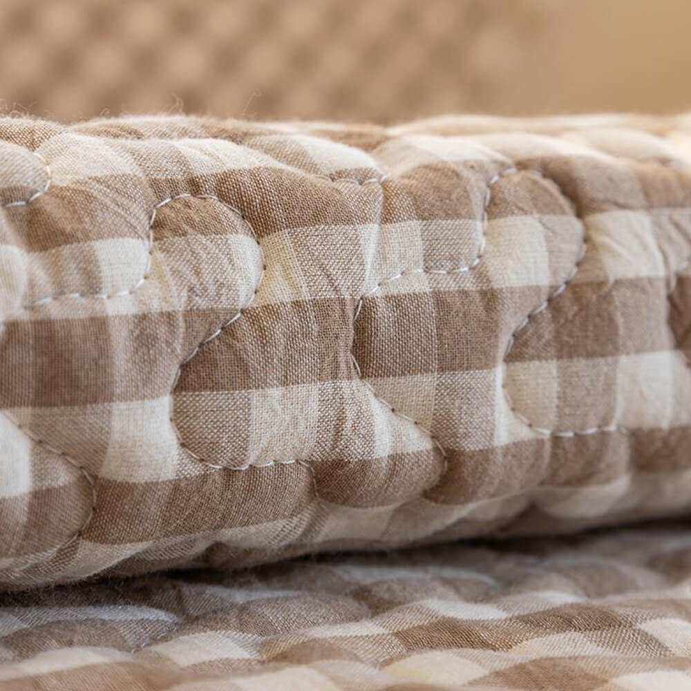 Cubierta de sofá sin algodón sin algodón de algodón a cuadros retro a cuadros