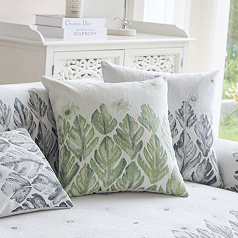 Design botanico romantico di Chenille Coperchio divano comodo