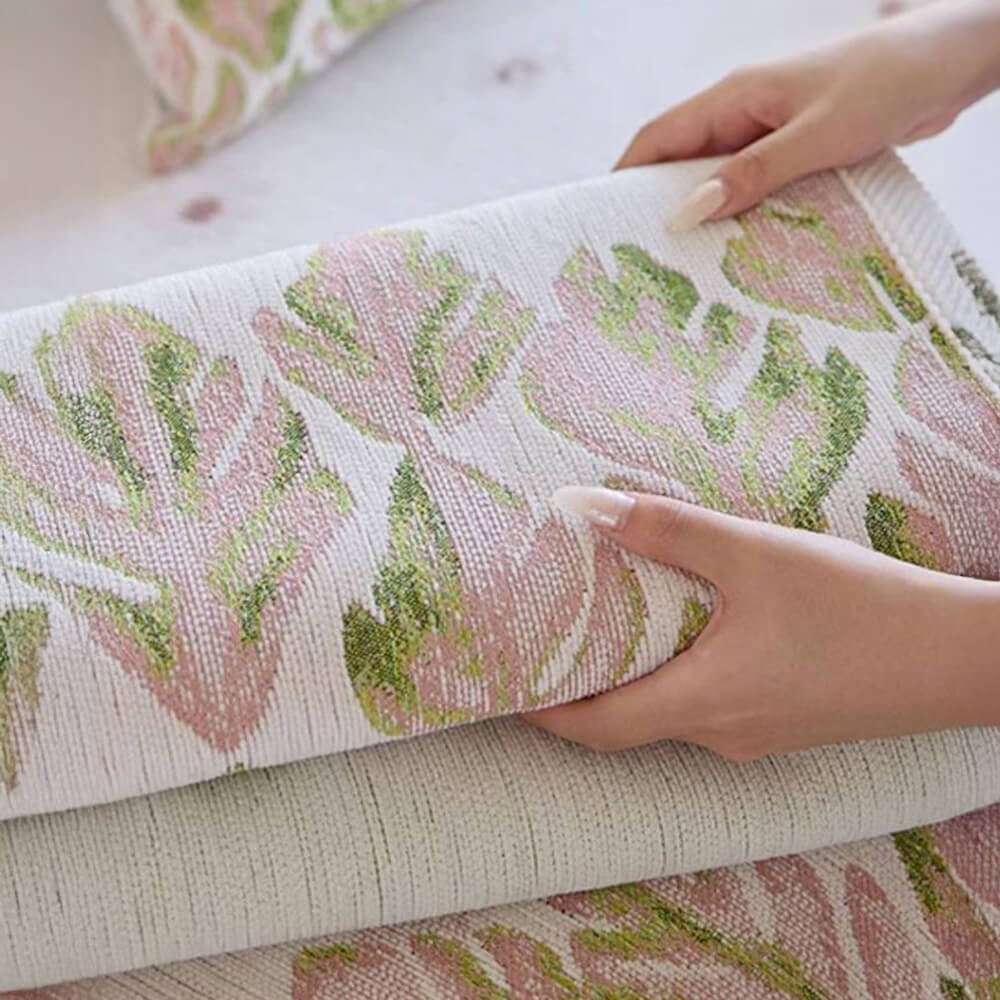 Design botanico romantico di Chenille Coperchio divano comodo