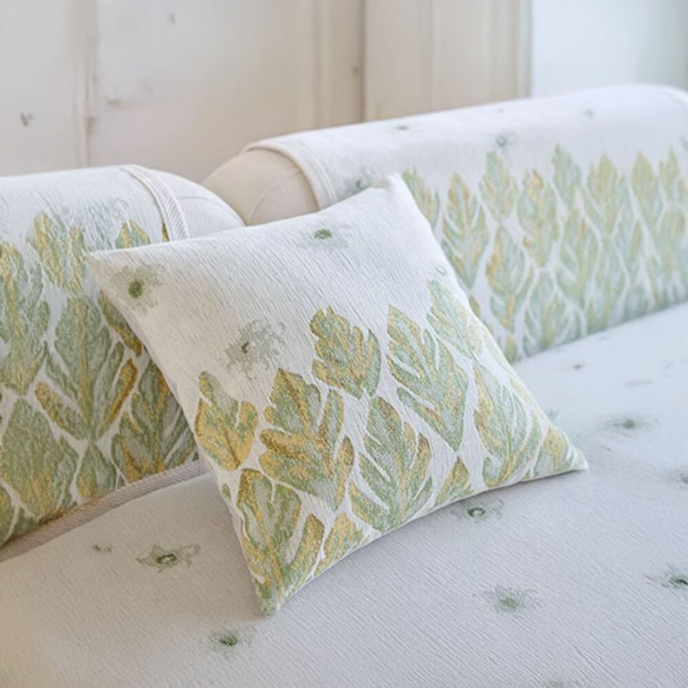 Design botanico romantico di Chenille Coperchio divano comodo