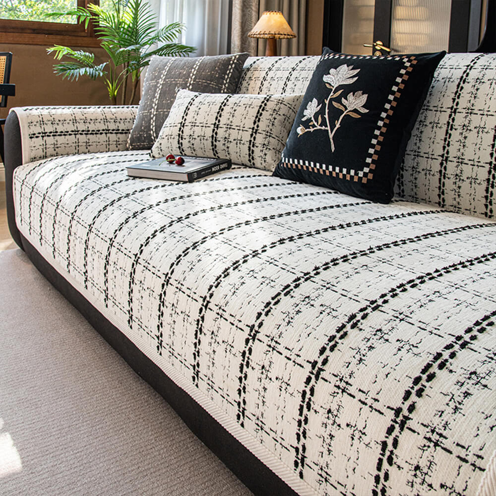 Elegante Tapa del sofá del sofá de sofá Jacquard Chenille All-Season