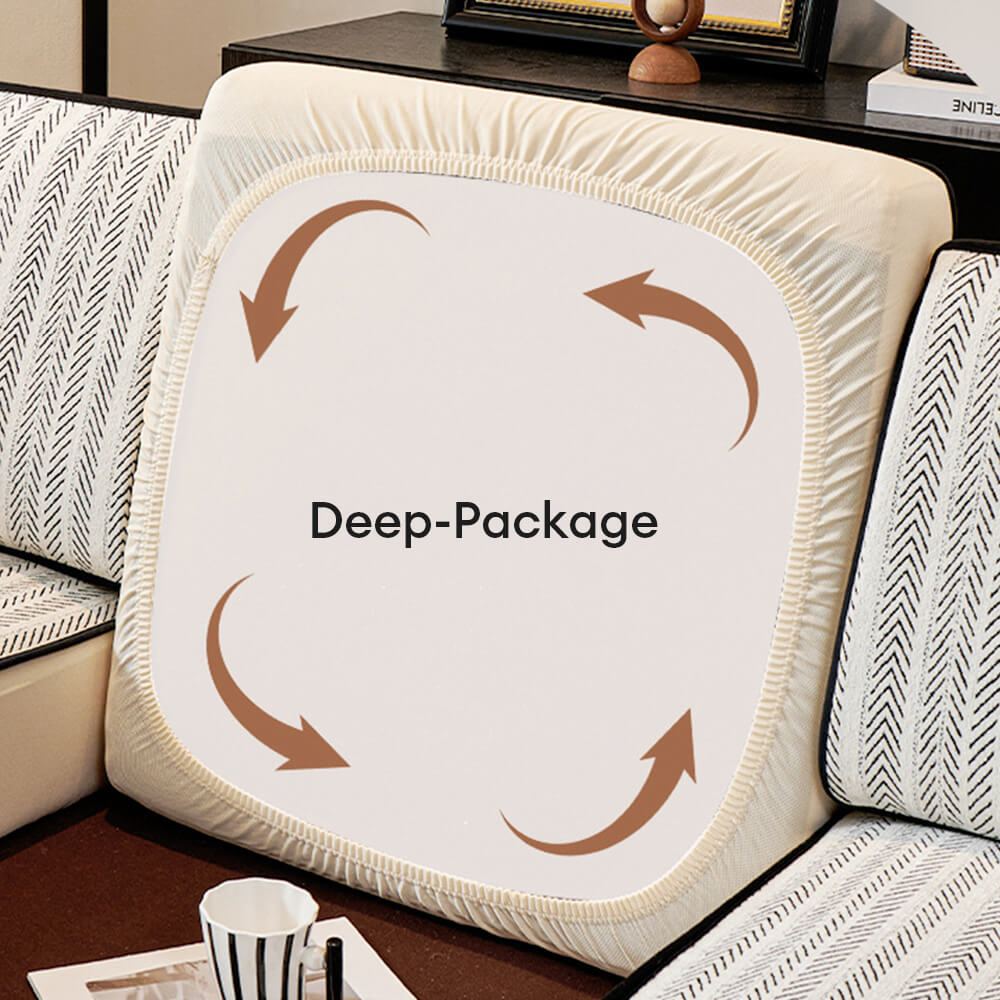 Cubierta clásica del sofá de chenille del estiramiento retro: protección completa con un diseño elegante