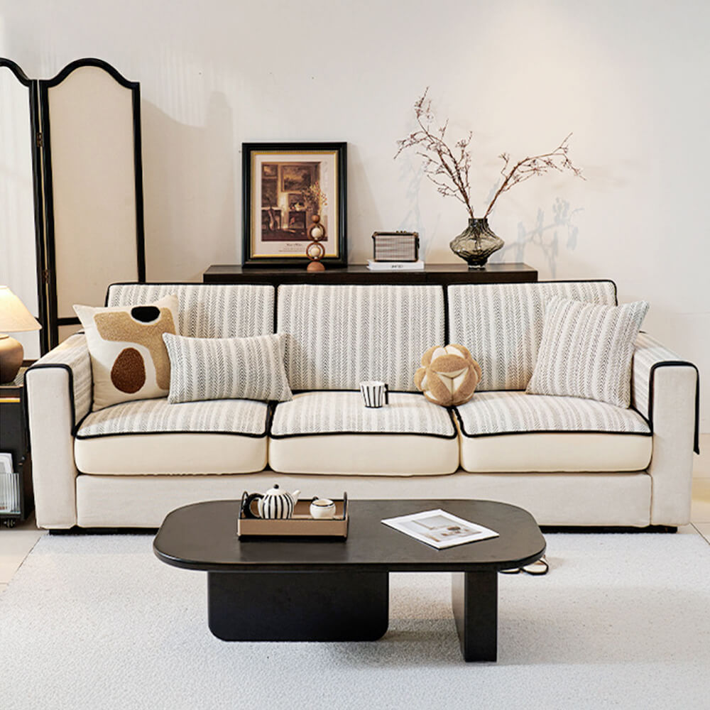 Cubierta clásica del sofá de chenille del estiramiento retro: protección completa con un diseño elegante