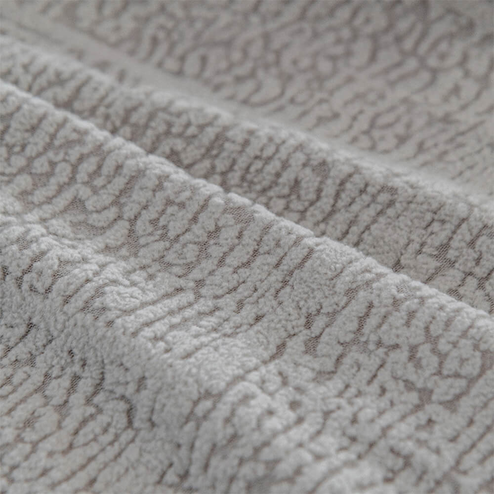 Diamond Jacquard Plush cubierta del sofá de cubierta completa