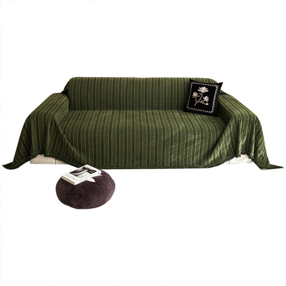 Cover di divano di Chenille Jacquard Tassel