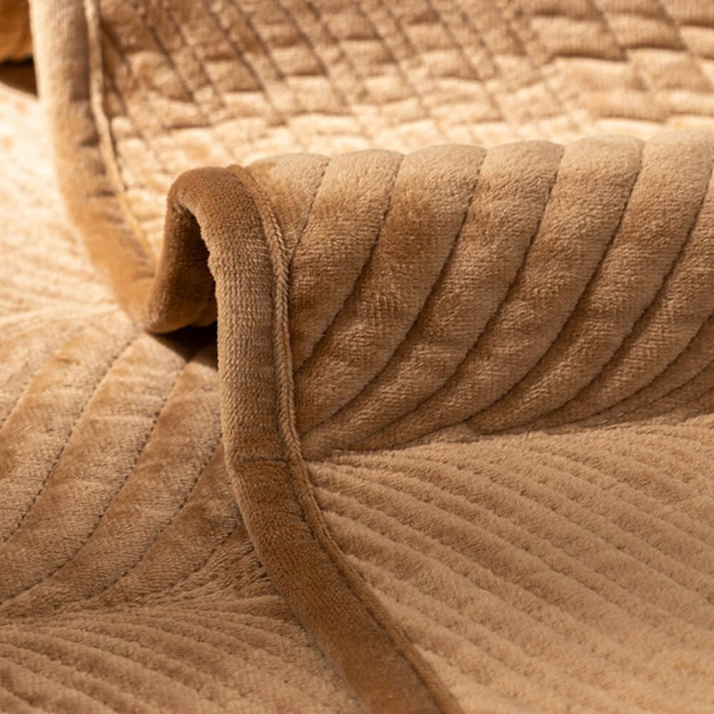 Cubierta de sofá sin deslizamiento caliente con estampado de hoja