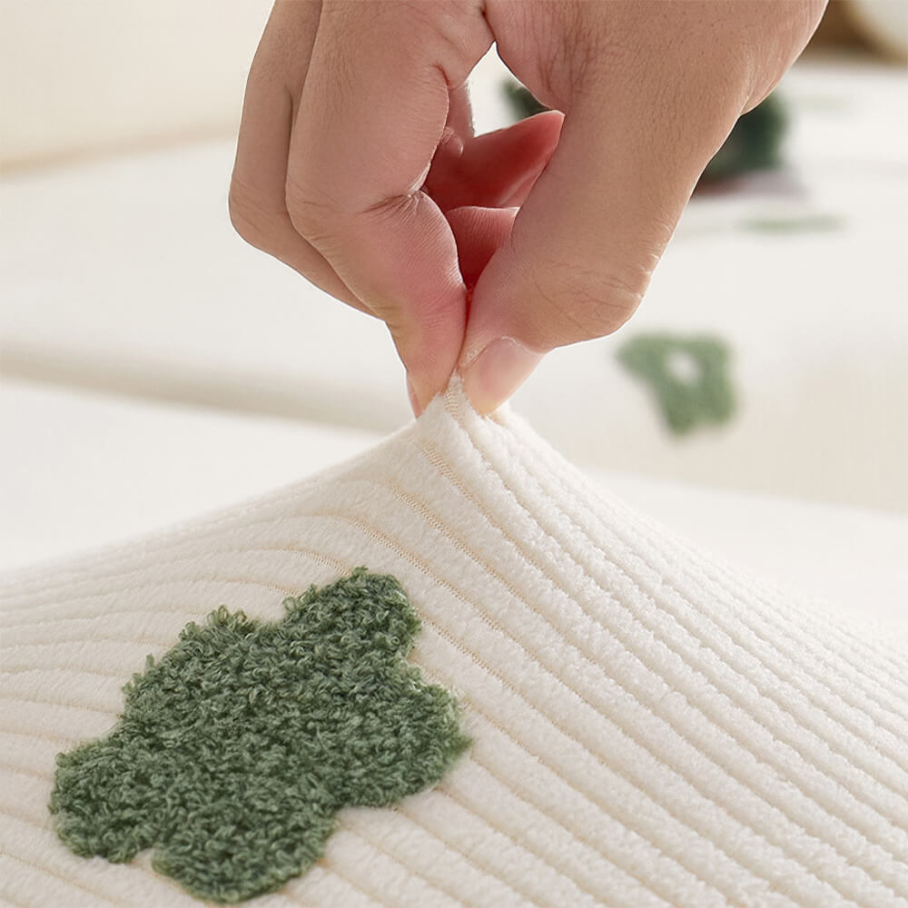 Cubierta del sofá del sofá del sofá del sofá del vellón bordado bordado