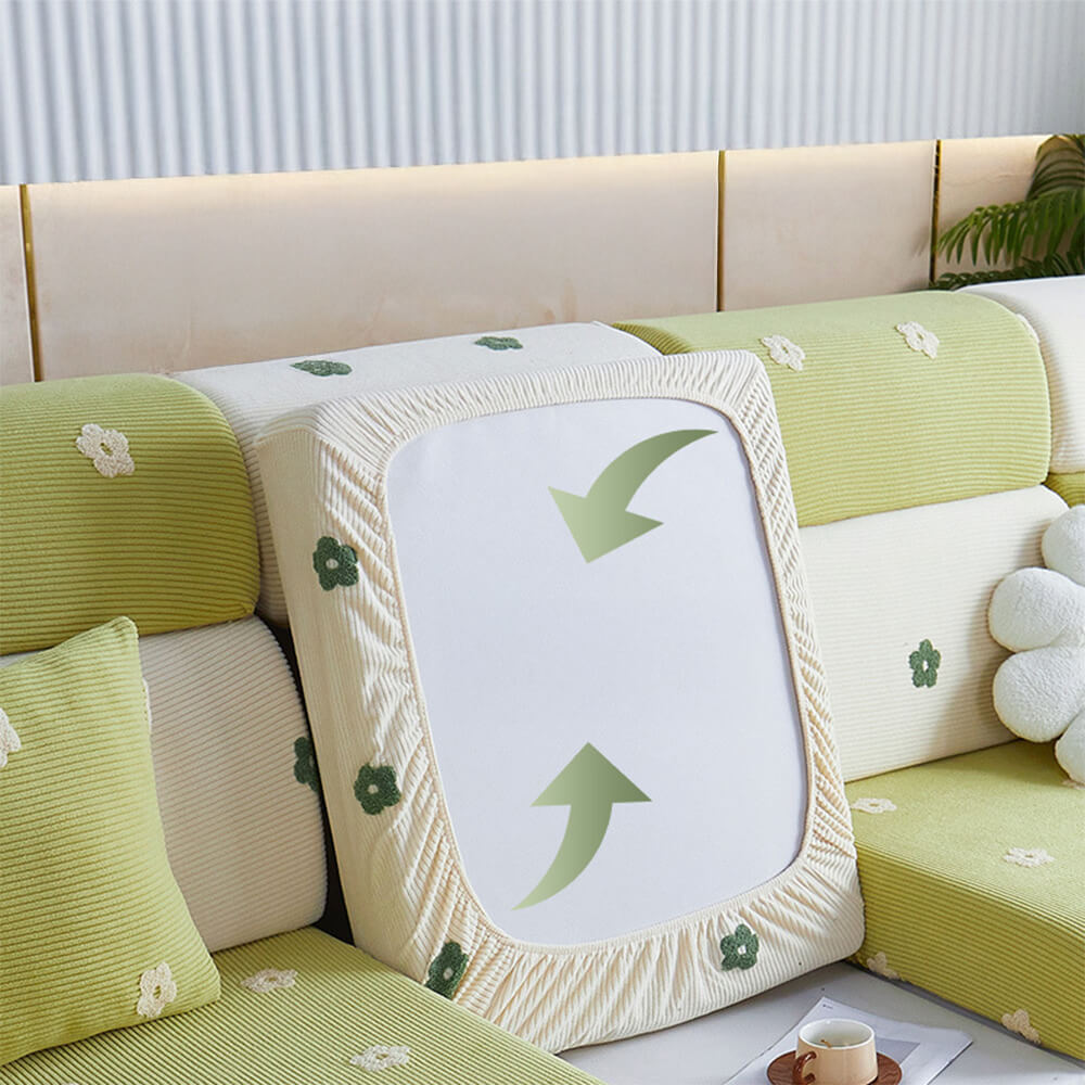 Cubierta del sofá del sofá del sofá del sofá del vellón bordado bordado