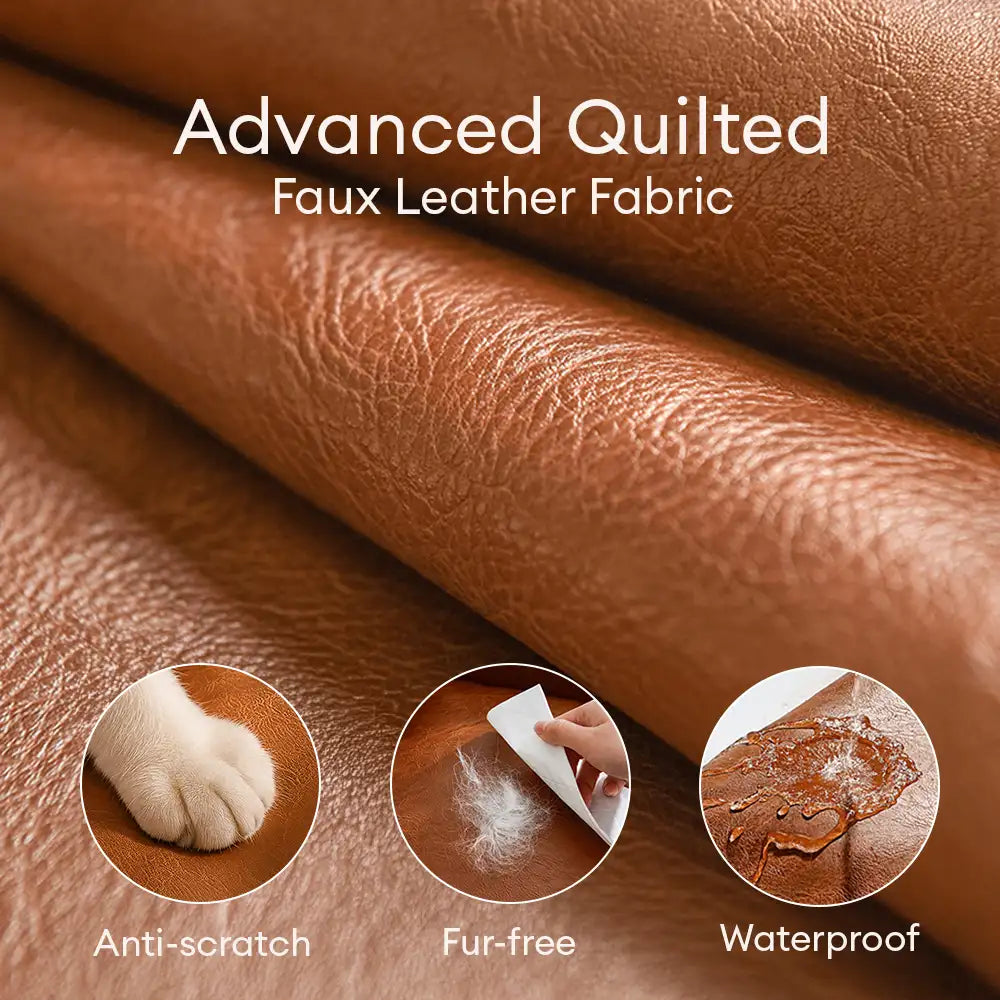 Deluxe Faux Leather Safety Center Console Pet Car Seat and Carrier 3 in 1