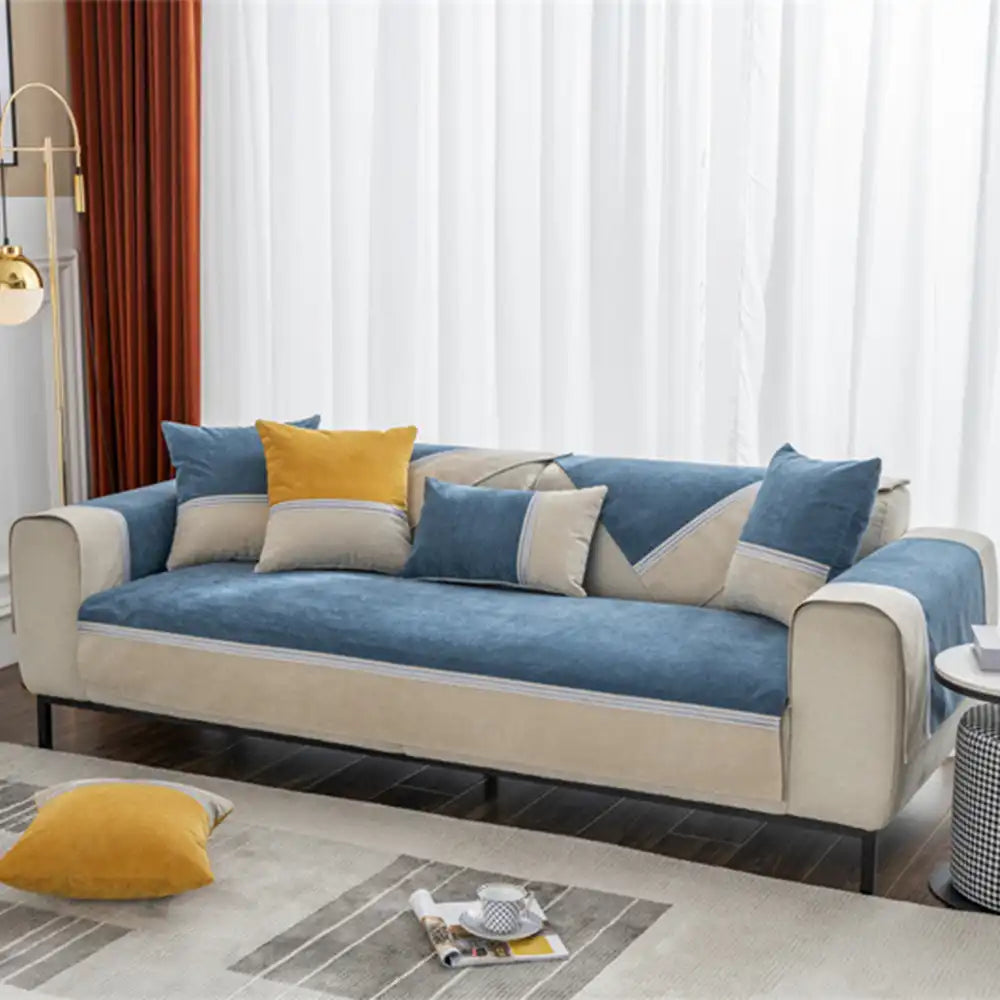 Resistente al agua para todas las estaciones <tc>Color</tc>Funda de sofá antideslizante para mascotas y niños