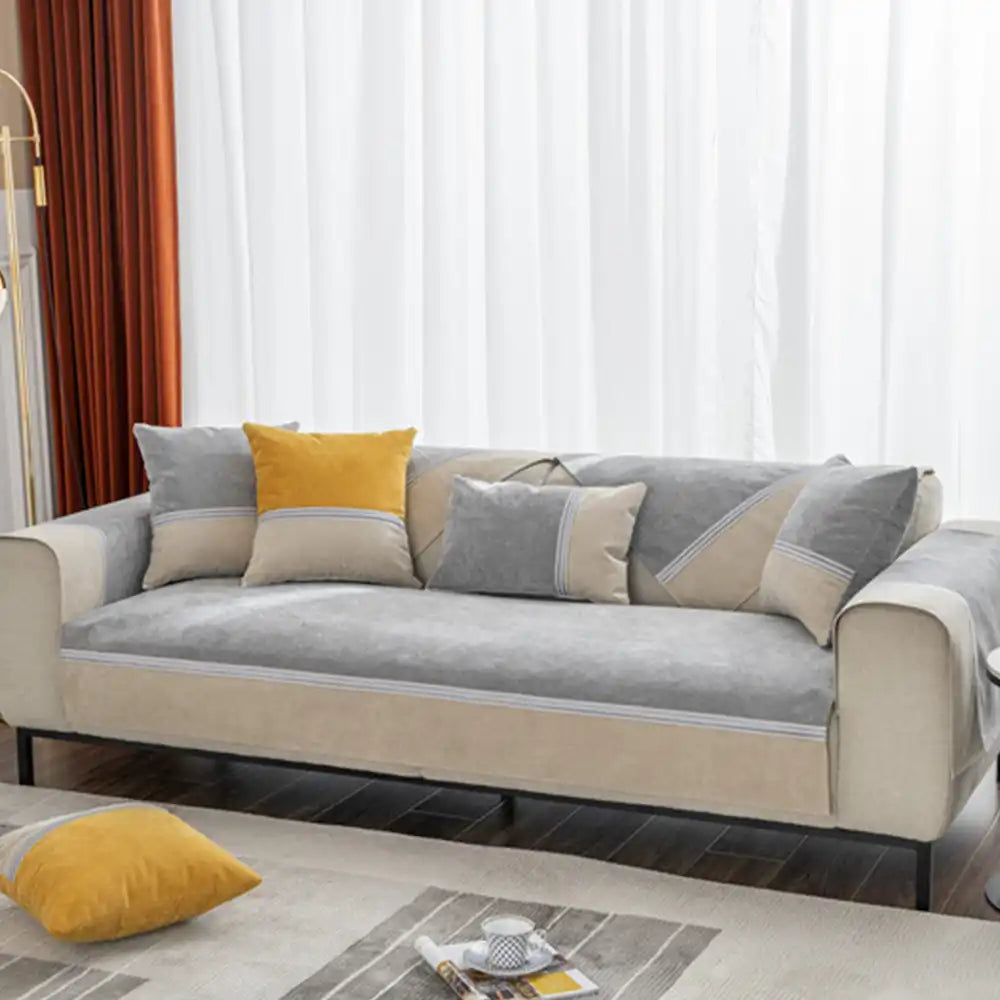 Resistente al agua para todas las estaciones <tc>Color</tc>Funda de sofá antideslizante para mascotas y niños