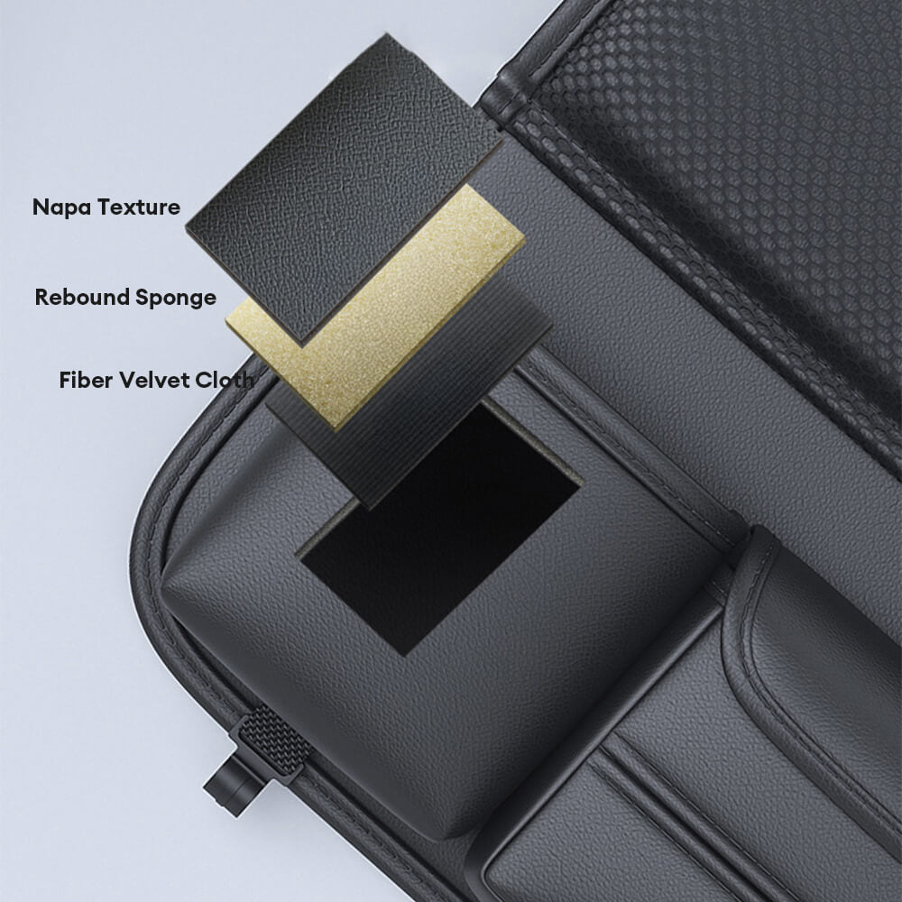 Organizador plegable del asiento trasero del automóvil con mesa de bandeja