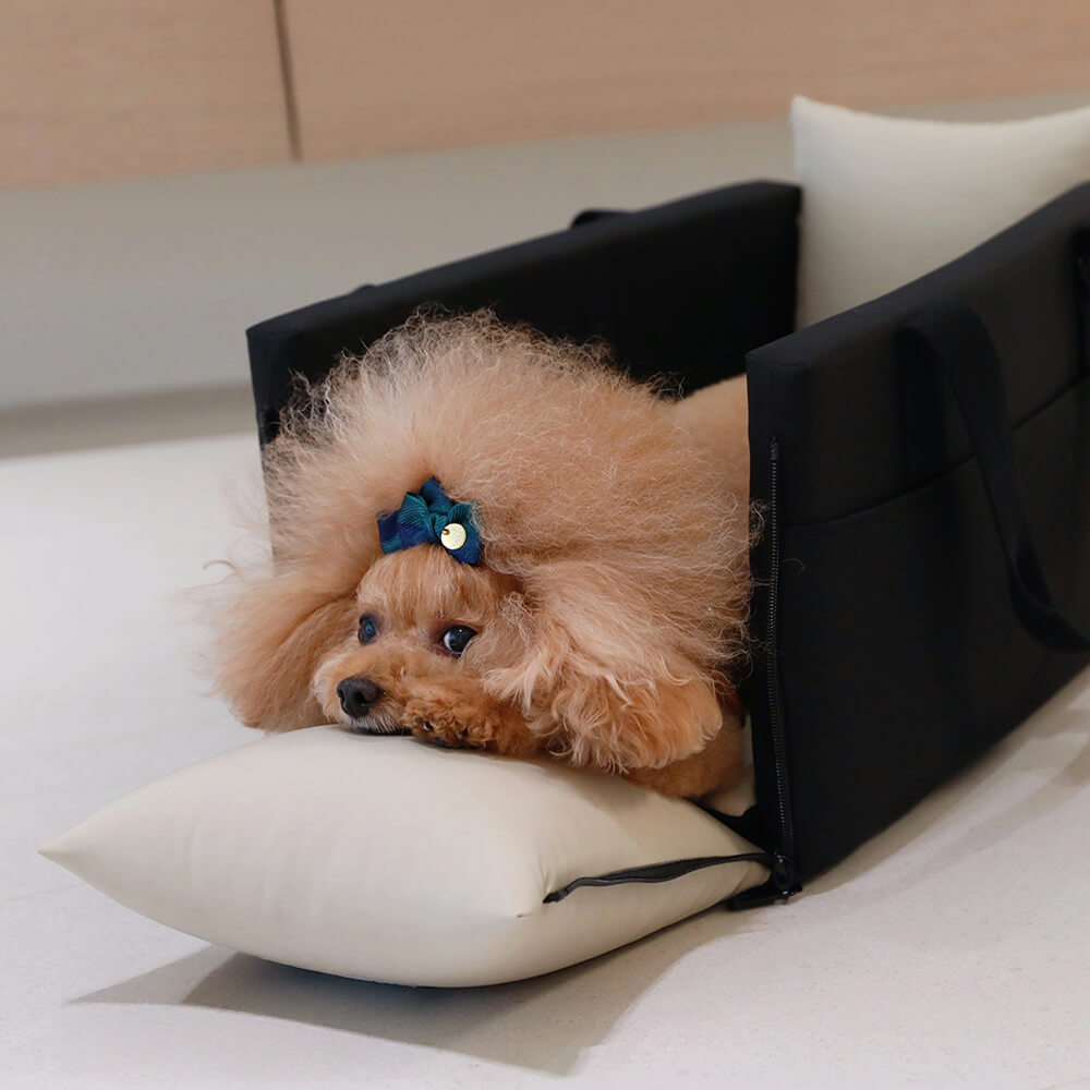 <tc>Color</tc>-Block - Consola portátil para coche, suave, impermeable, para transportar mascotas