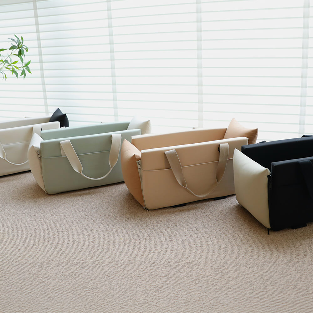 <tc>Color</tc>-Block - Consola portátil para coche, suave, impermeable, para transportar mascotas