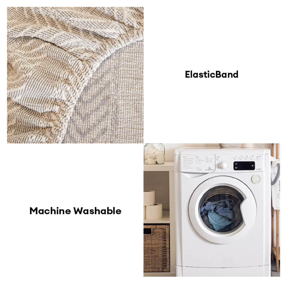 Herringbone Chenille Anti-Slip Magic Couch Couch