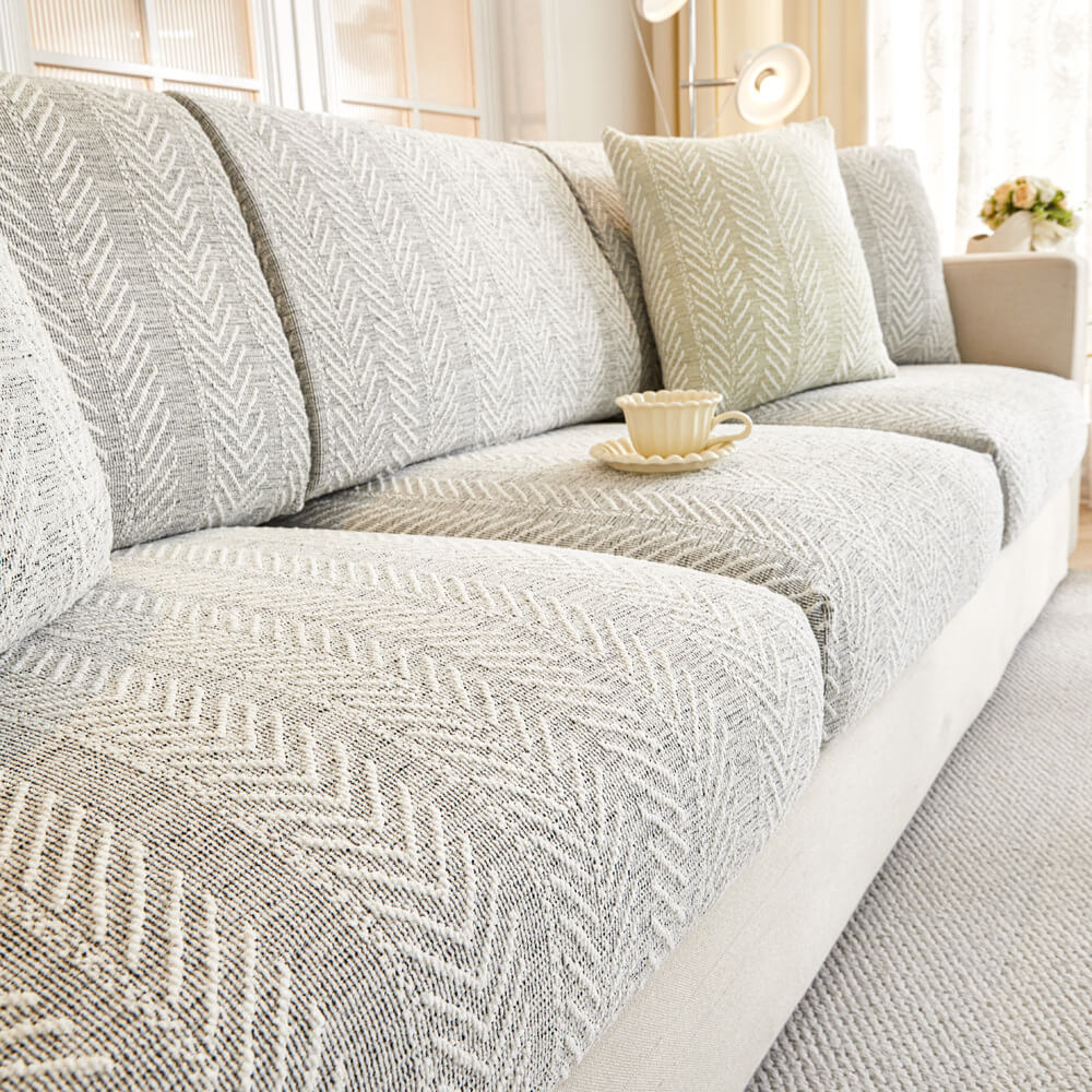 Herringbone Chenille Anti-Slip Magic Couch Couch