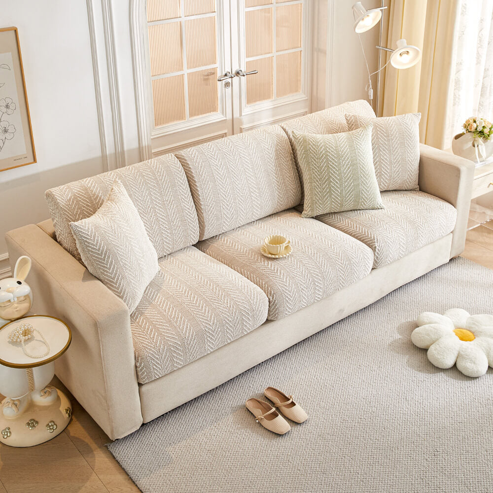 Herringbone Chenille Anti-Slip Magic Couch Couch