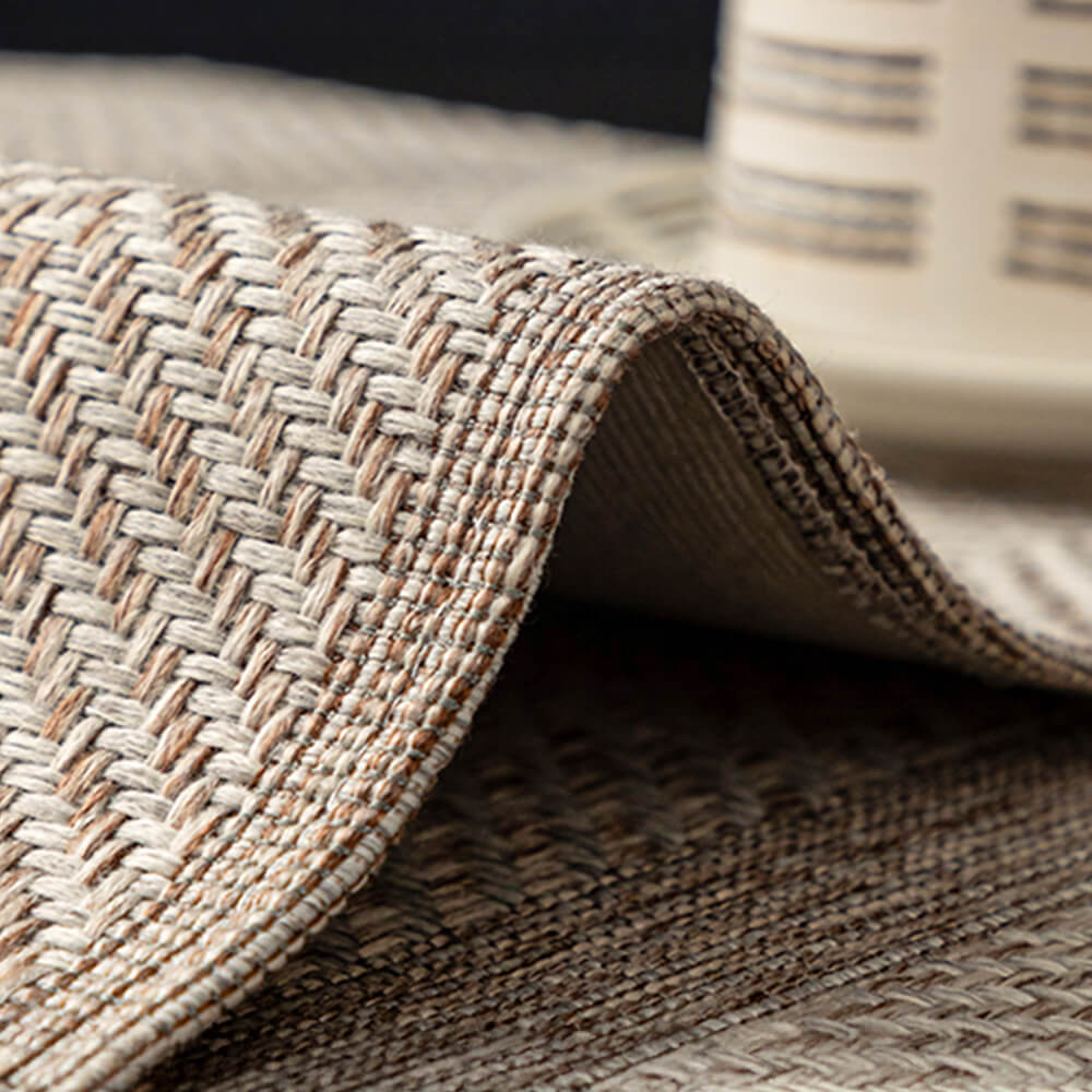 Tejido de espiga minimalista de espiral transpirable lino falso para toda la temporada