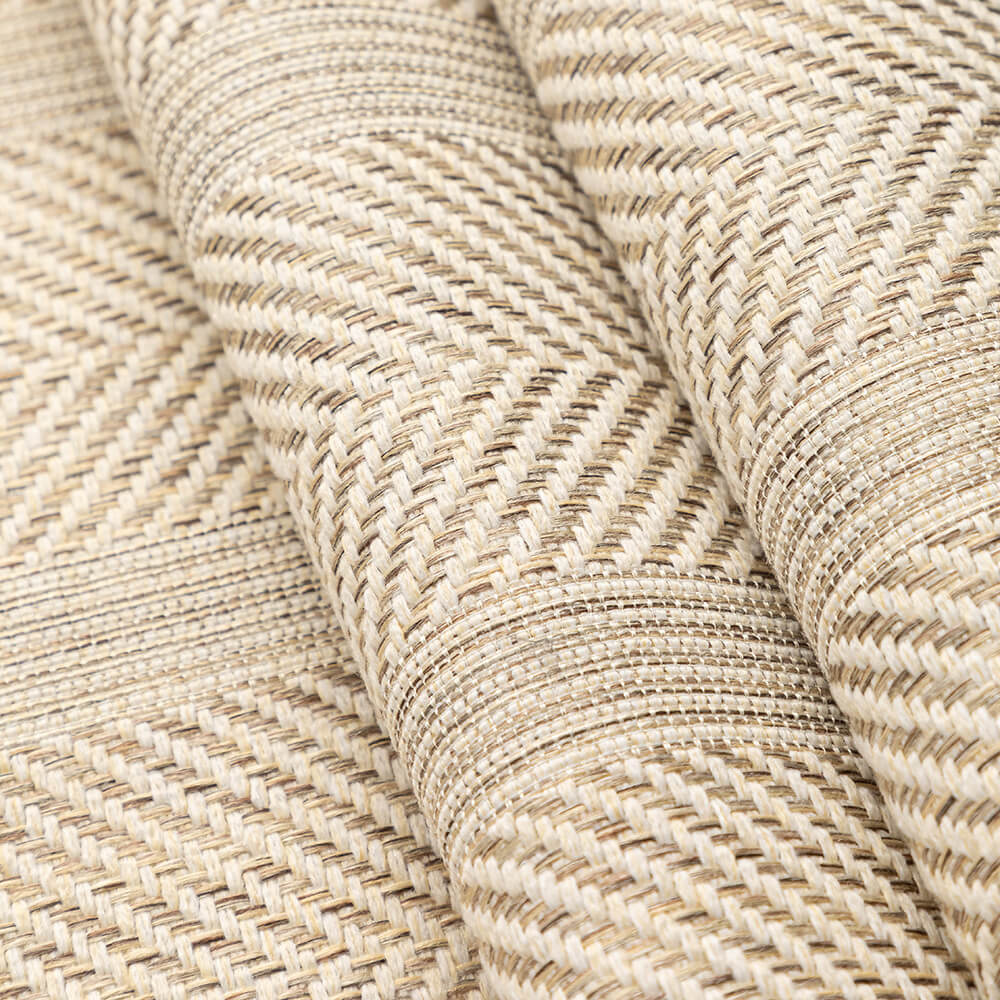 Tejido de espiga minimalista de espiral transpirable lino falso para toda la temporada