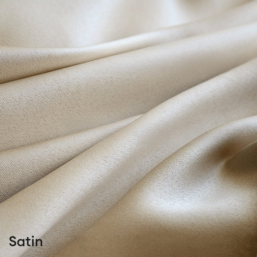 Rideaux occultants insonorisés épais en satin de luxe moderne