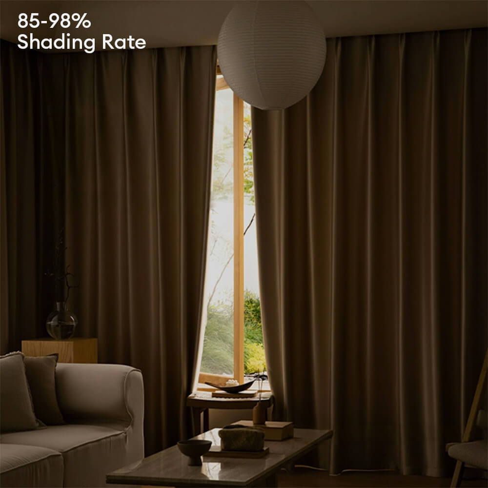 Rideaux occultants insonorisés épais en satin de luxe moderne