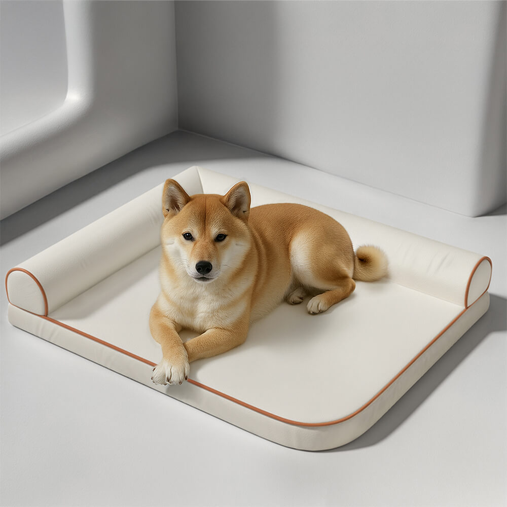 Cama de perro de tela de tecnología impermeable ortopédica resistente al agua