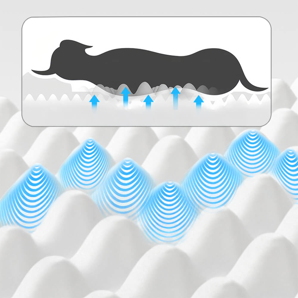 Cama de perro de tela de tecnología impermeable ortopédica resistente al agua