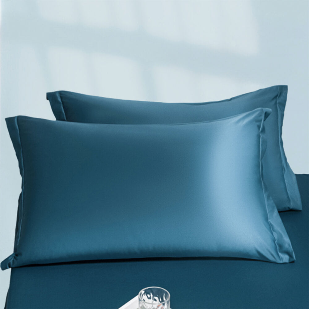 Sólido Premium <tc>Color</tc> Sábana ajustable y funda de colchón de lyocell de 100 % seda refrescante