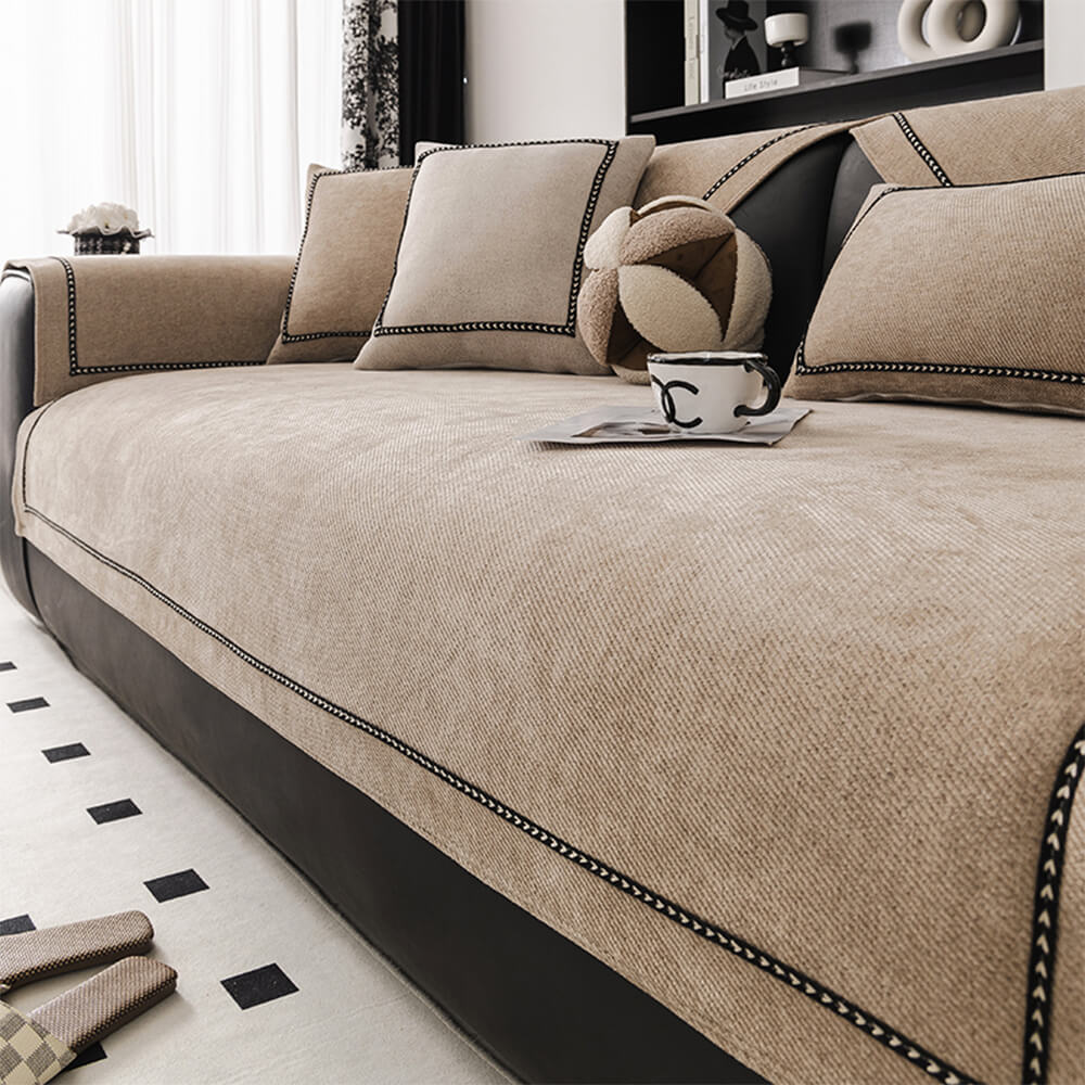 Simple Modern Jacquard High-Weight No Slip Chenille Couch Couch Couch