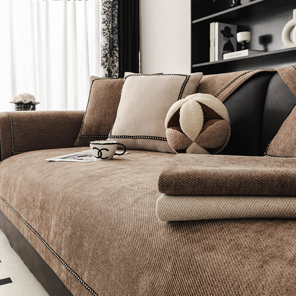 Simple Modern Jacquard High-Weight No Slip Chenille Couch Couch Couch