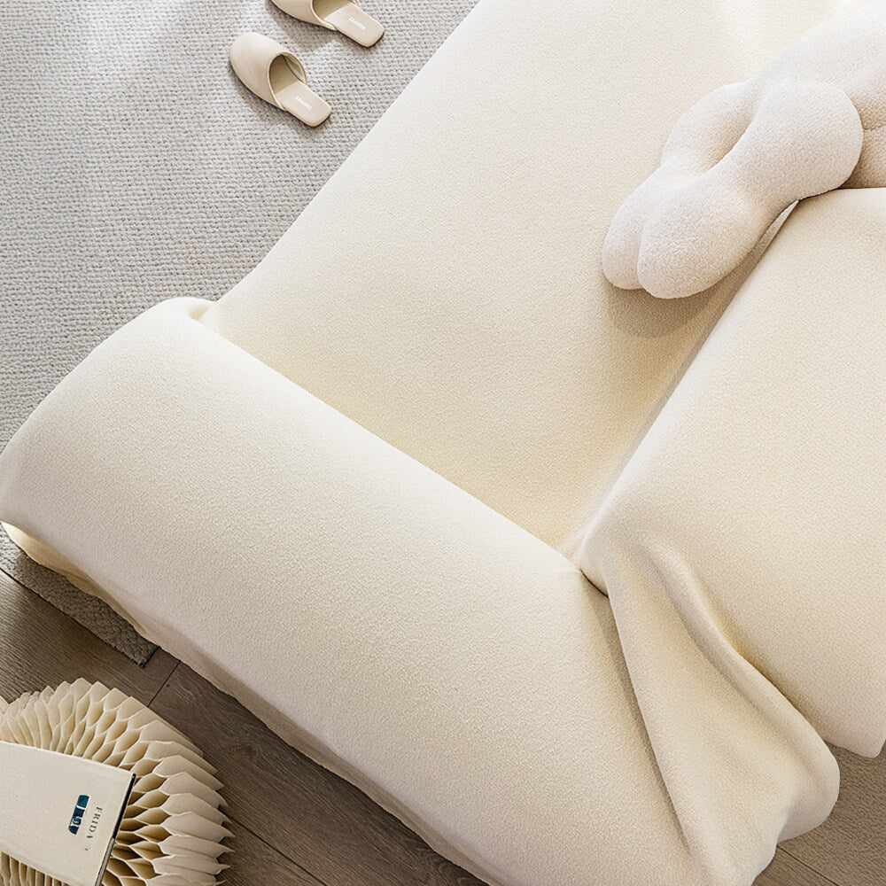 Cubierta de sofá de tiro de peluche de peluche suave impermeable