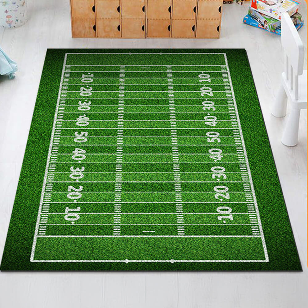 Serie Sports Anti-Slip Rug de decoración del hogar resistente a los rasguños