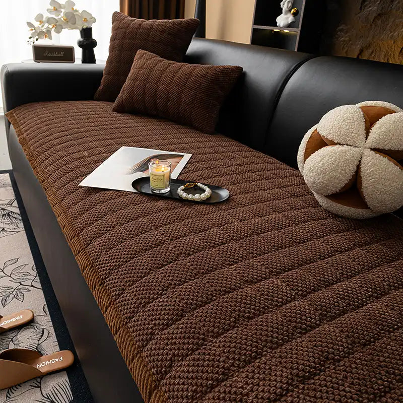 Cortura de tela antideslizante cuadrada para mascotas que fallan con la cubierta del sofá sin deslizamiento