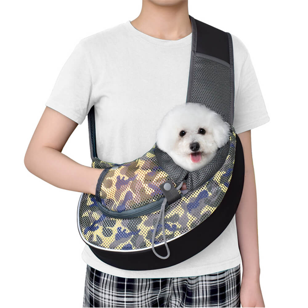 Bolsa de cuero y gato de cuero y gato de malla de malla portátil