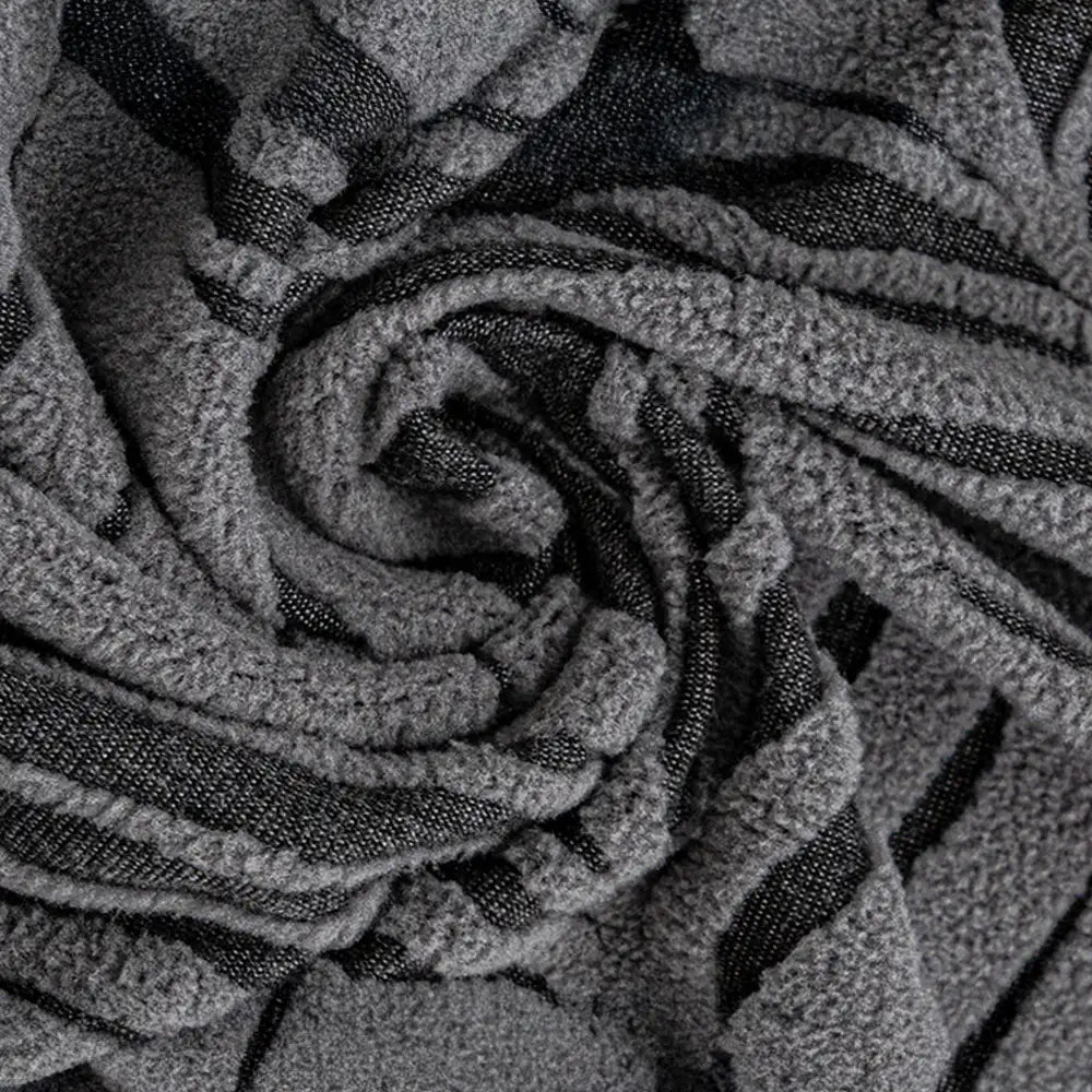 Grueso vellón polar Jacquard Cubierta del sofá el estiramiento anti-Stratch