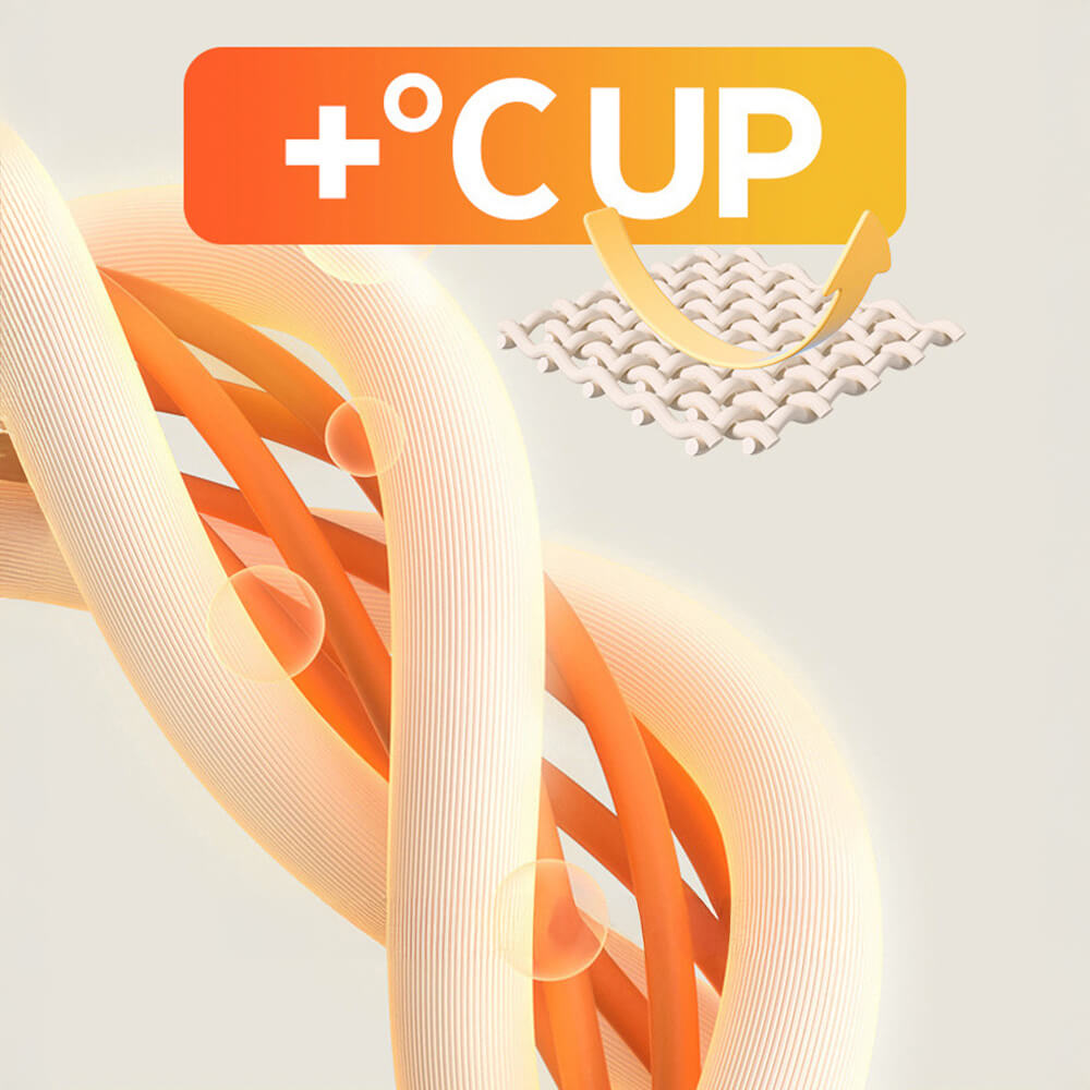 Warme Matratzenauflage und Kissenbezug aus Plüsch mit Schachbrettmuster