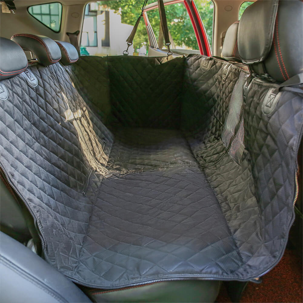 Cubierta de asiento para perros de automóvil múltiple impermeable: protector de asiento trasero convertible para mascotas