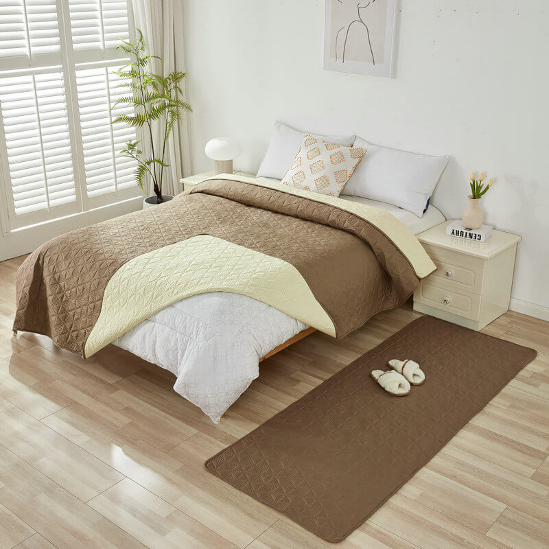 Protector de colchón de colchón de colchón de mascotas multipropósito en relieve geométrica impermeable