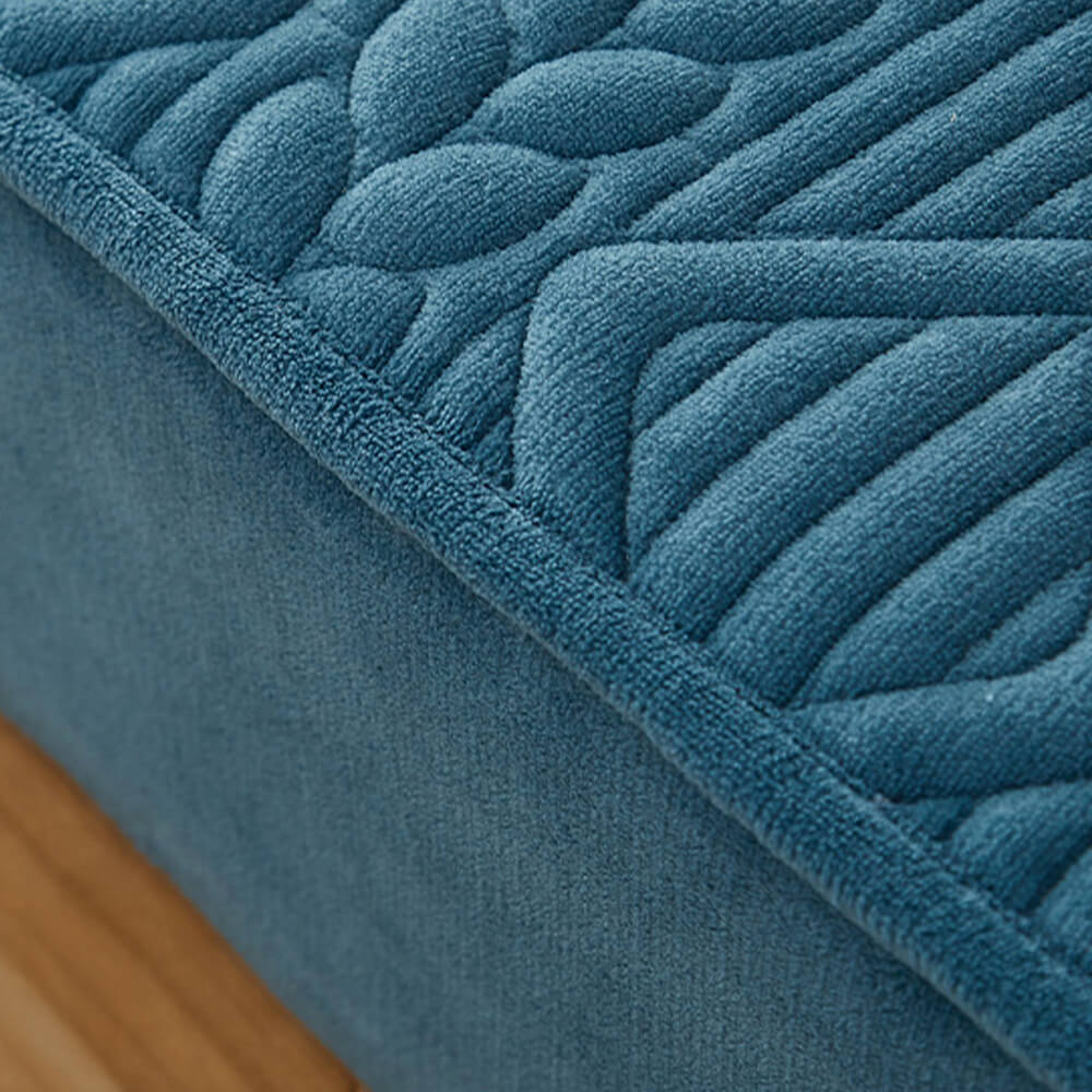 Coperchio per il materasso a velluto trapuntato geometrico di imbottitura geometrica di ispirazione grano