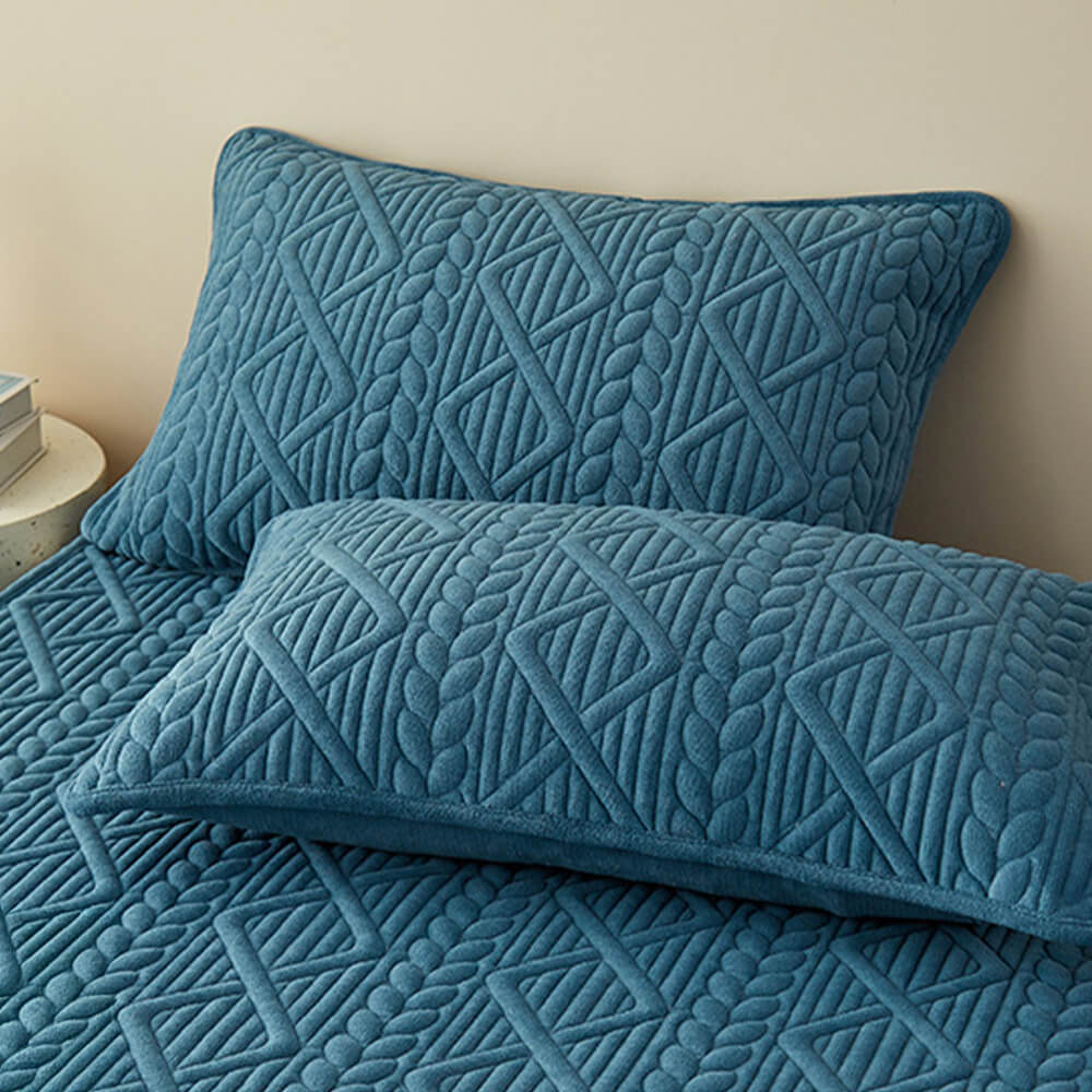 Coperchio per il materasso a velluto trapuntato geometrico di imbottitura geometrica di ispirazione grano