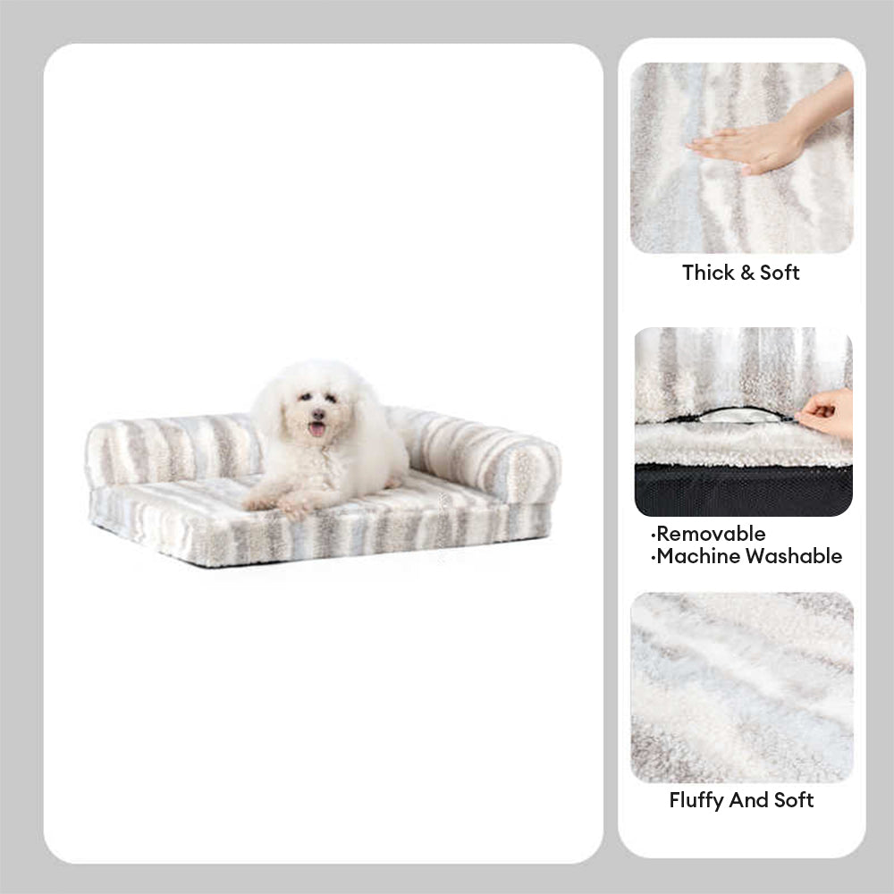 Zebra-pattern Grande rimovibile rimovibile ortopedico cuscino e cuscino per gatti