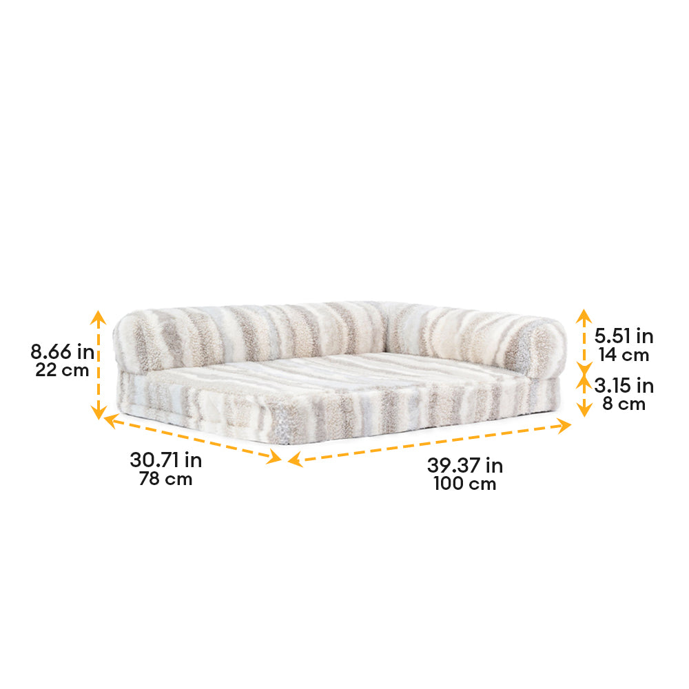 Zebra-pattern Grande rimovibile rimovibile ortopedico cuscino e cuscino per gatti