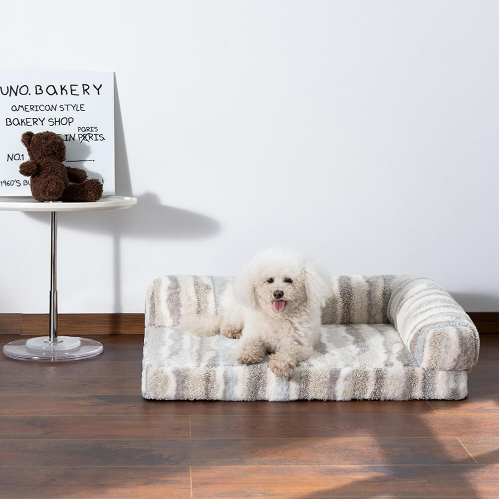 Zebra-pattern Grande rimovibile rimovibile ortopedico cuscino e cuscino per gatti