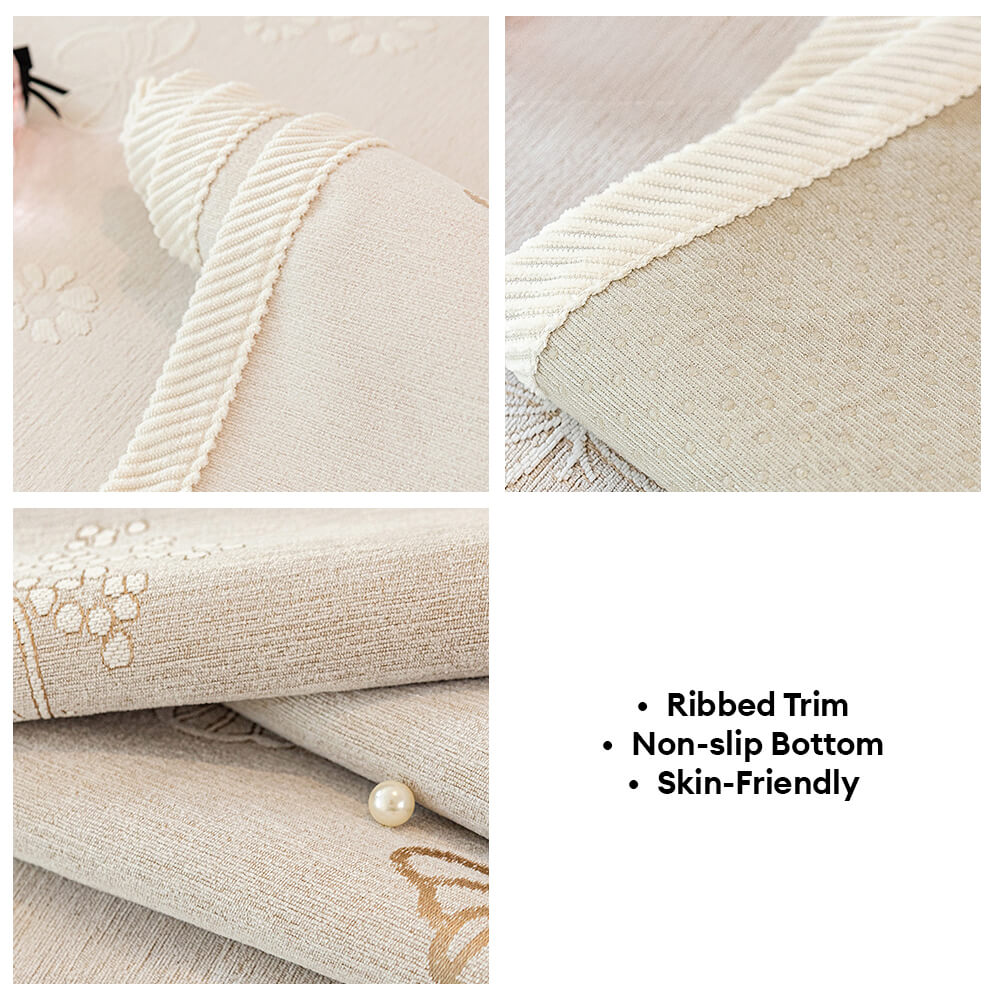 Chenilla Antideslizante Estampado de Mariposas Morandi <tc>Color</tc> Funda de sofá