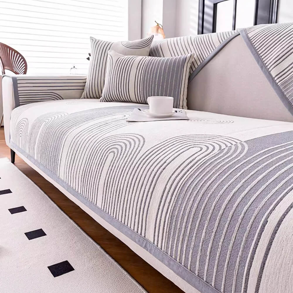 Cubierta del sofá resistente a los arañazos de Chenille Arch Patrón