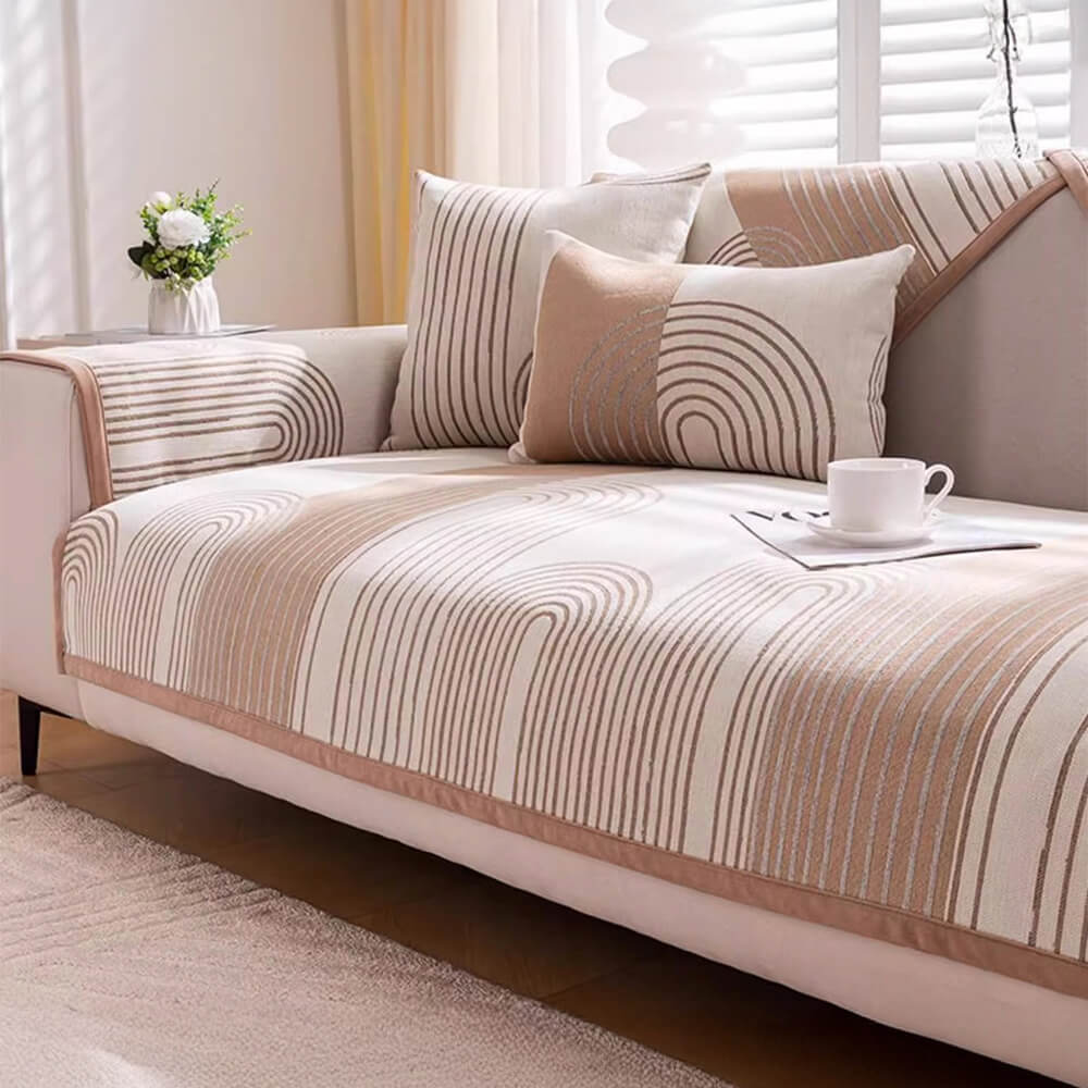 Cubierta del sofá resistente a los arañazos de Chenille Arch Patrón