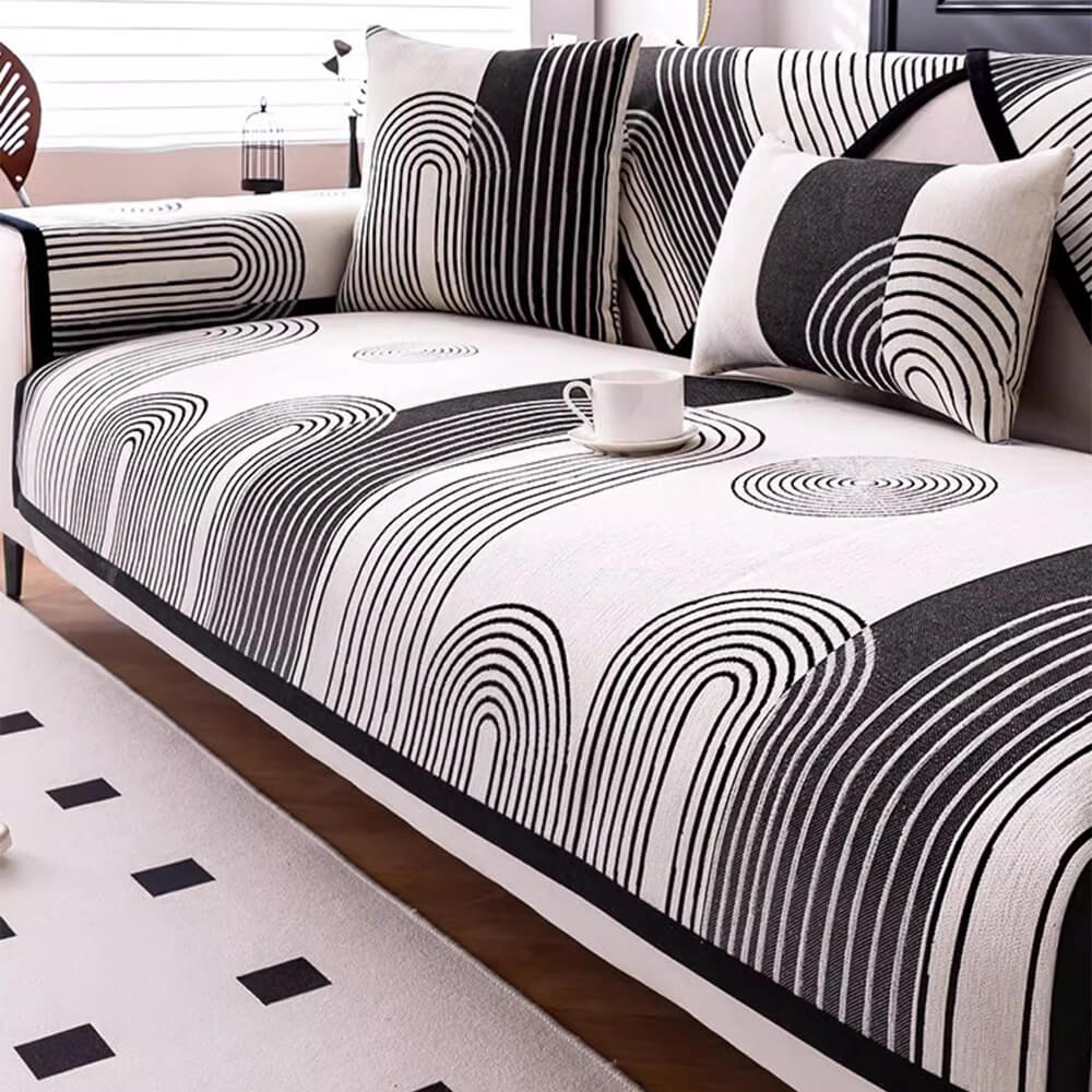 Cubierta del sofá resistente a los arañazos de Chenille Arch Patrón